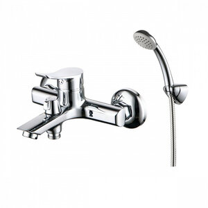 Изображение товара Смеситель для ванны и душа Milardo Amplex AMPSB02M02, с душевым гарнитуром, хром