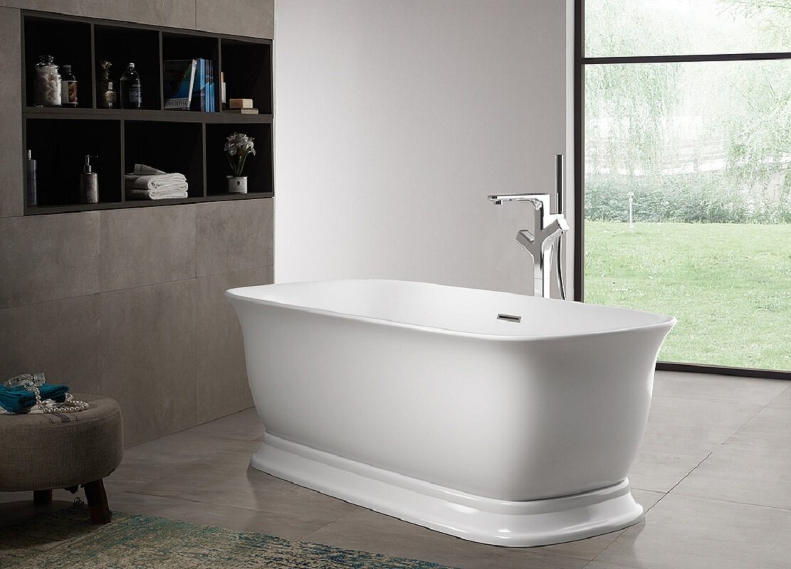 Изображение товара Акриловая ванна BelBagno BB400-1500-800 150х80 см, овальная, отдельно стоящая, Италия