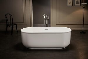 Изображение товара Ванна акриловая BelBagno BB401-1700-800, 170 х 80 см, слив-перелив в комплекте, белая