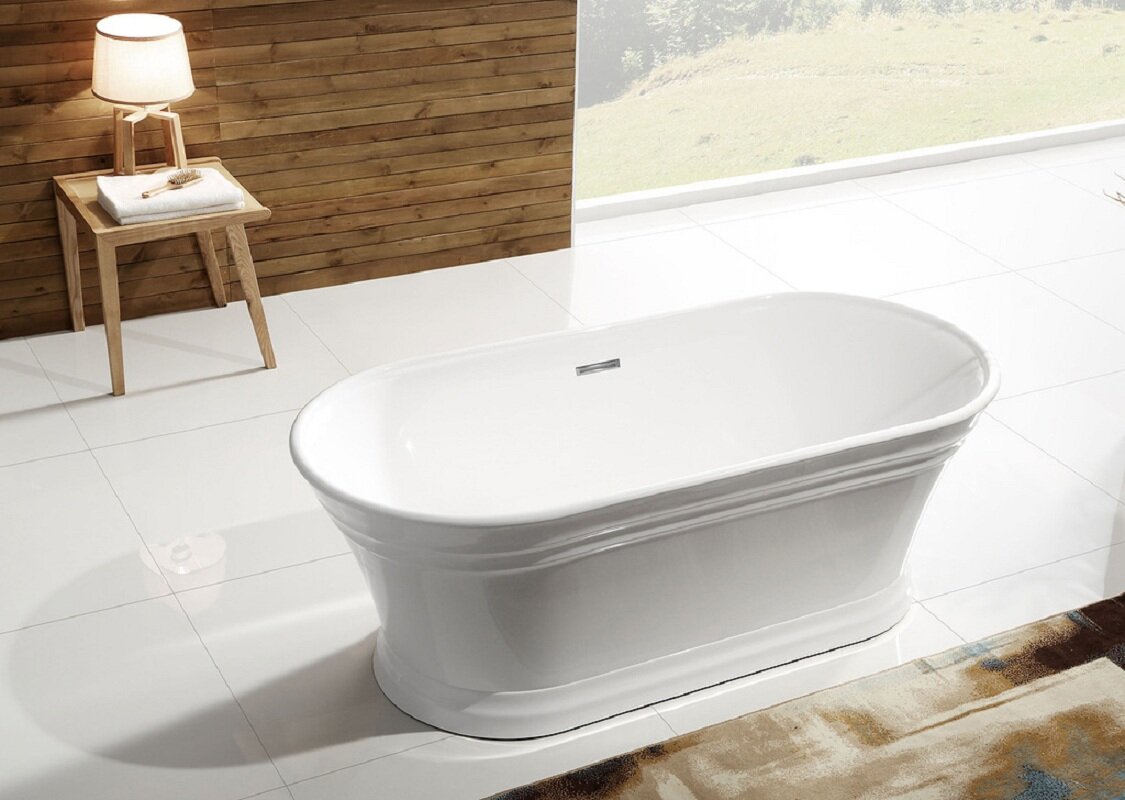 Изображение товара Акриловая ванна BelBagno BB402-1700-790 170х80 см овальная отдельно стоящая