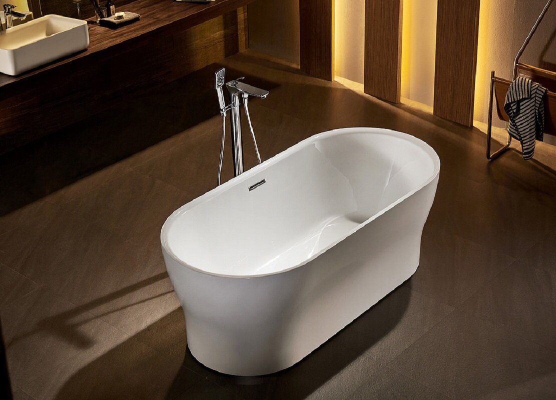 Изображение товара Акриловая ванна BelBagno BB405-1700-800 овальная 170x80 см, Италия