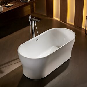 Изображение товара Ванна акриловая BelBagno BB405-1500-800, 150 х 80 см, слив-перелив в комплекте, белая
