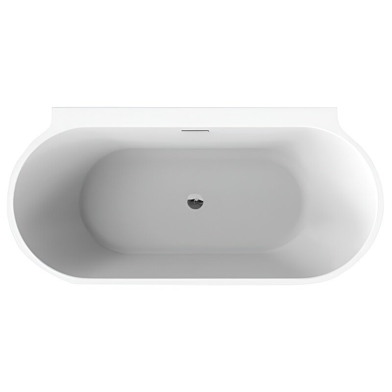 Изображение товара Акриловая ванна BelBagno BB409 170x80 см современная овальная белая