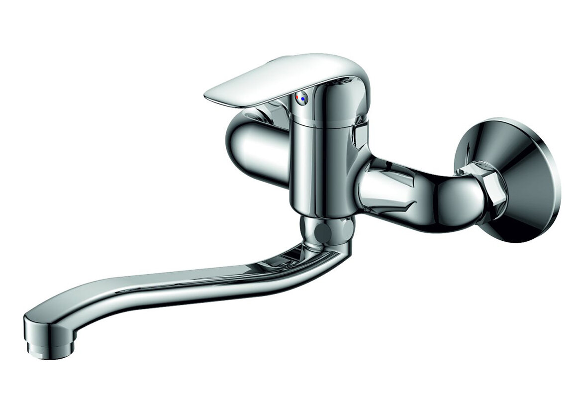 Изображение товара Смеситель для кухни Rush Fiji FI1835-28 хром однорычажный с поворотным изливом