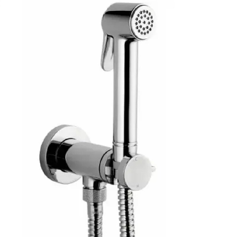 Изображение товара Гигиенический душ Bossini Paloma Brass E37007B.030 со смесителем хром