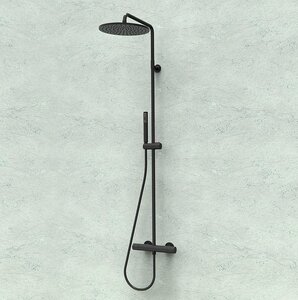 Изображение товара Душевая система Bossini Cosmo, с термостатом, черный, L10092.073 (L10092000073008)