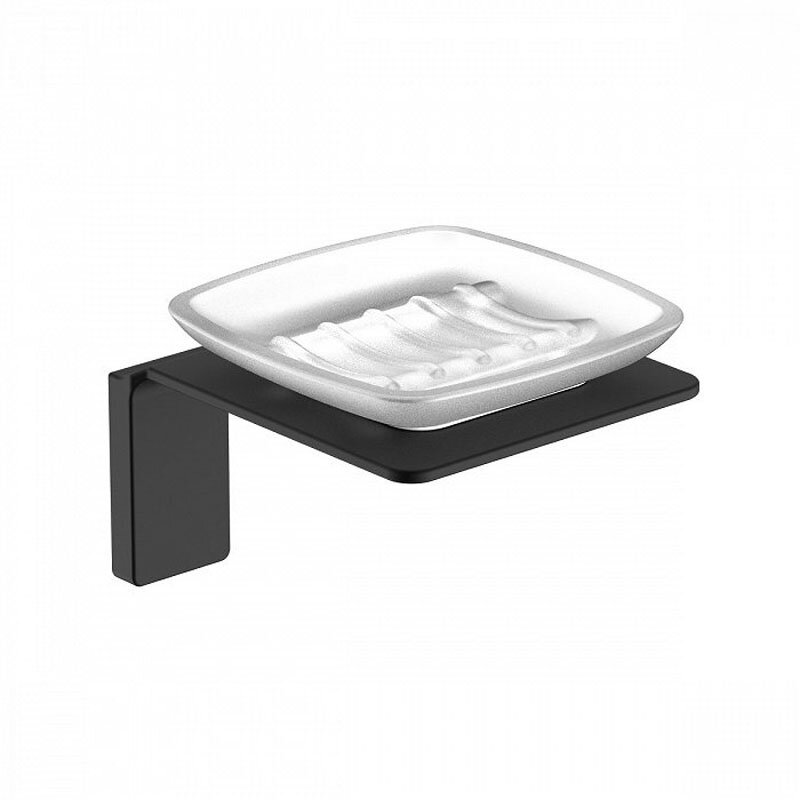 Изображение товара Мыльница с держателем Iddis Slide SLIBSG0i42 настенная из стекла и металла