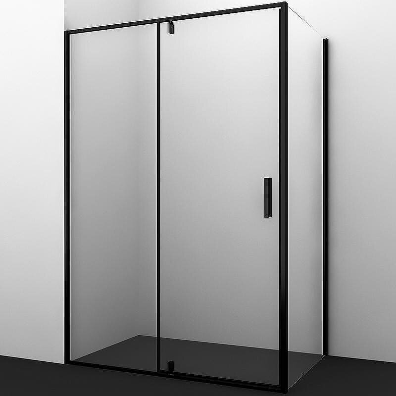 Изображение товара Душевой уголок WasserKRAFT Elbe 74P10 120x100 см стекло прозрачное профиль черный матовый