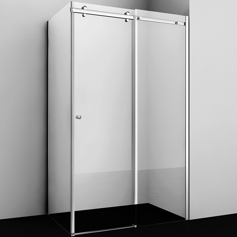 Изображение товара Душевой уголок WasserKRAFT Vils 56R07, 120 х 90 см, стекло прозрачное, профиль хром