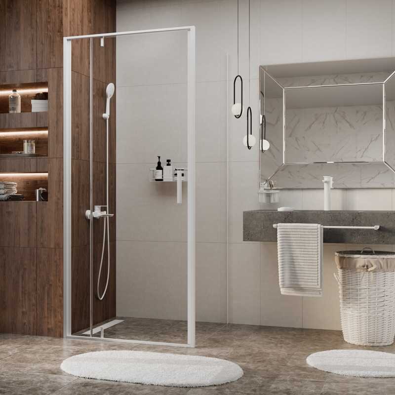 Изображение товара Душевой уголок WasserKRAFT 19P03, квадратный 90x90 см, закаленное стекло