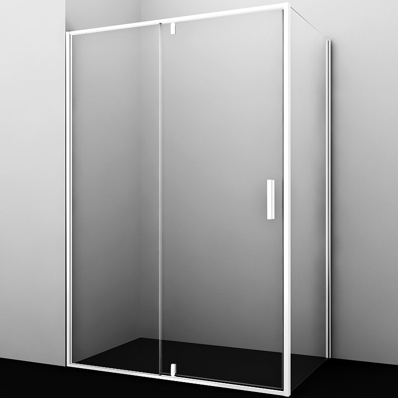 Изображение товара Душевой уголок WasserKRAFT Neime 19P07 120x90 см антистекло белый профиль