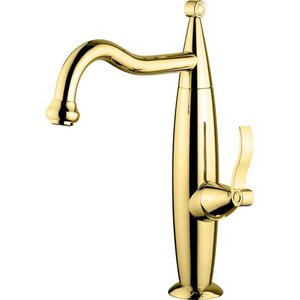 Изображение товара Смеситель для кухни Emmevi Abel 39007OR золото Италия однорычажный поворотный