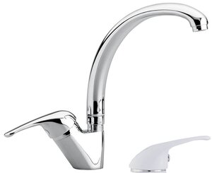 Изображение товара Смеситель для кухни Emmevi Ambra 9087BC, белый/хром