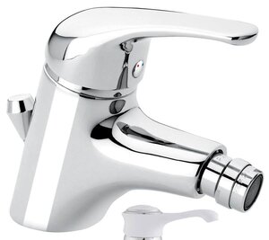 Изображение товара Смеситель для биде Emmevi Ambra 9004BC латунь хром белый Италия монтаж горизонтальный компактный