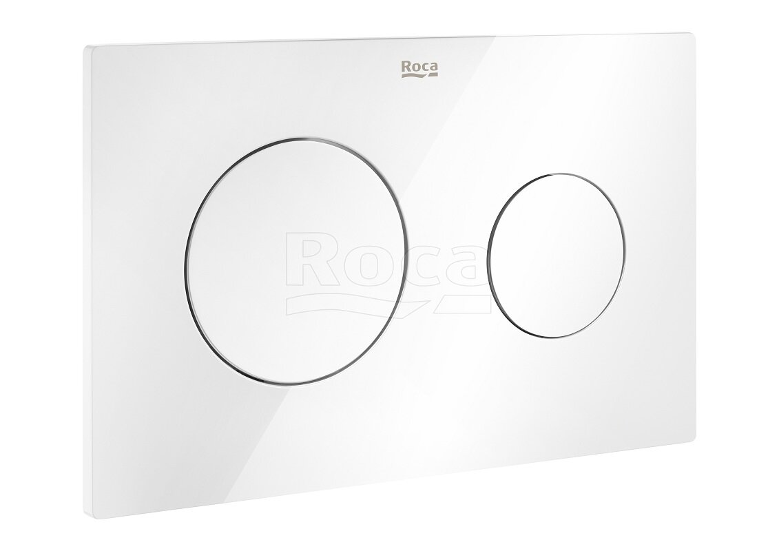 Изображение товара Кнопка смыва Roca L10 Dual 890089000 для унитаза белая, двухрежимный смыв Изображение товара Кнопка смыва Roca L10 Dual 890089000 для унитаза белая, двухрежимный смыв