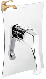 Изображение товара Смеситель для душа Emmevi Ares 76009OA антинчное золото встроенный