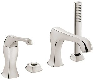 Изображение товара Смеситель для ванны и душа Emmevi Ares 76120NS, зачищенный никель