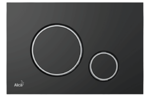 Изображение товара Клавиша смыва AlcaPlast M778 черный матовый хром глянец