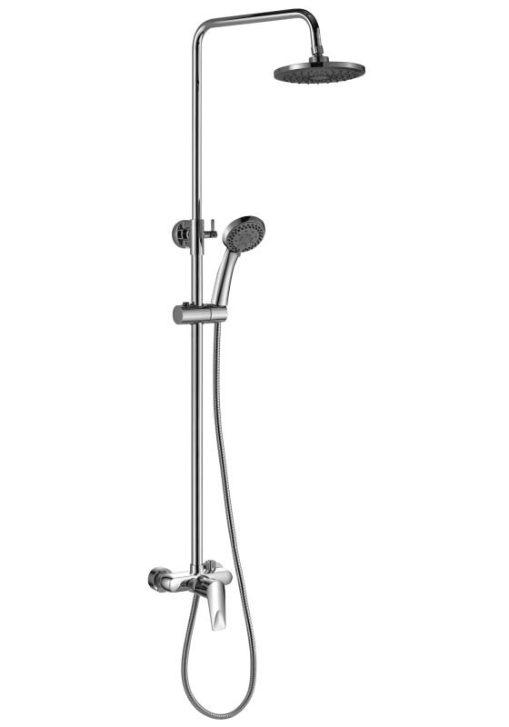 Изображение товара Душевая система Orange Flipo M23-912cr хром с верхним дождевиком и ручным душем