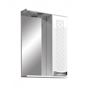 Изображение товара Зеркальный шкаф Stella Polar Ванда 50/C SP-00000198, 50 см, подвесной, с подсветкой, правый, белый
