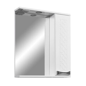 Изображение товара Зеркальный шкаф Stella Polar Ванда 60/C SP-00000199, 60 см, подвесной, правый, с подсветкой, белый