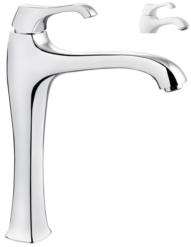 Изображение товара Смеситель для раковины Emmevi Ares 76006BIO высокий, белый матовый