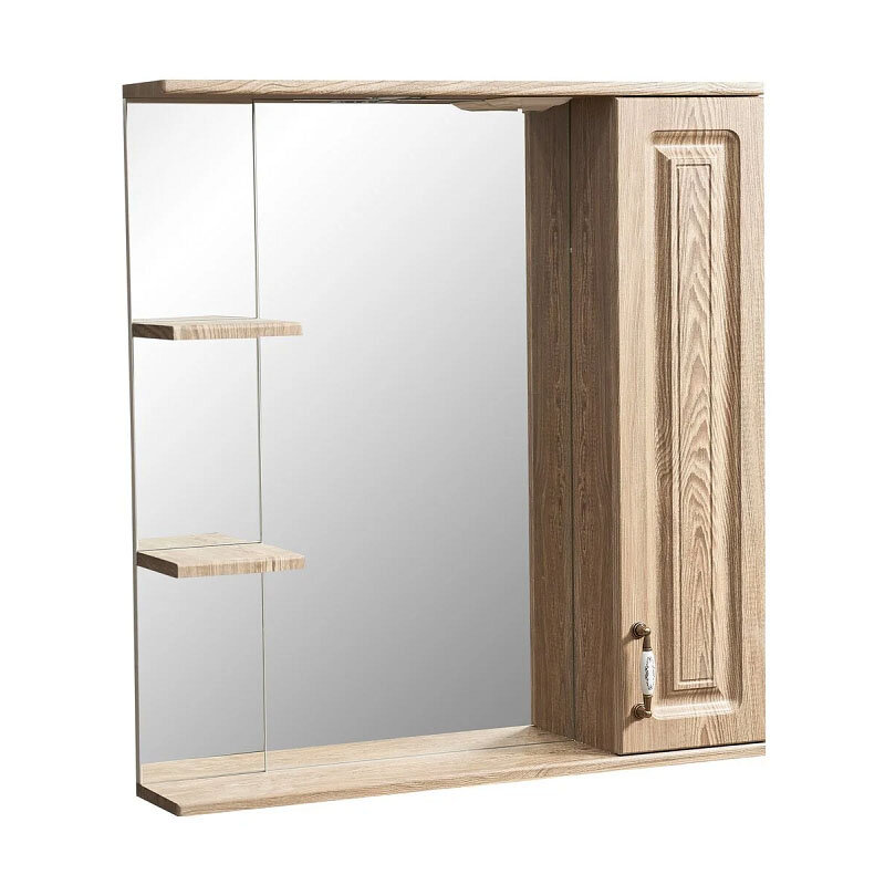 Изображение товара Зеркальный шкаф Stella Polar Кармела 75/C подвесной с подсветкой карпатская ель