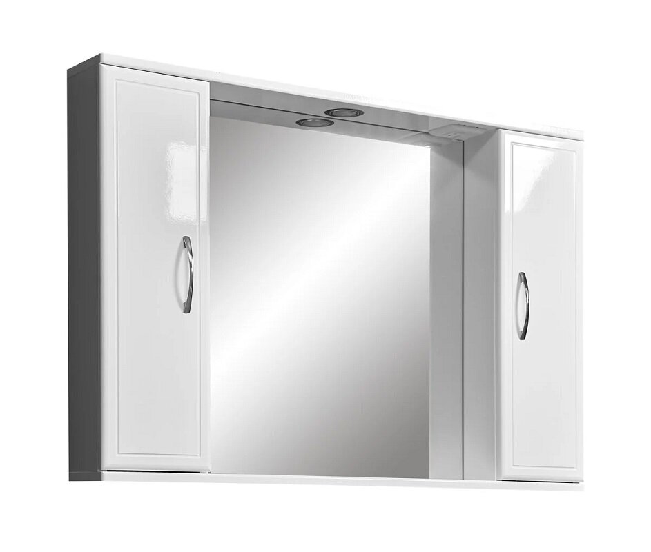 Изображение товара Зеркальный шкаф Stella Polar Концепт 100/C с подсветкой 100 см белый