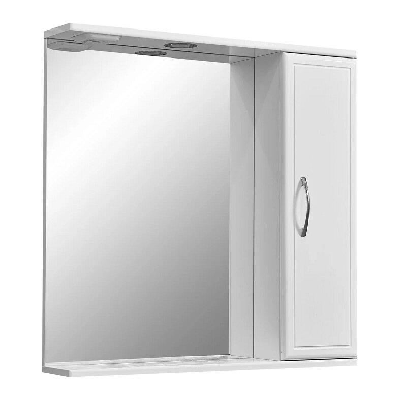 Изображение товара Зеркальный шкаф Stella Polar Концепт 70/C SP-00000127, 70 см, подвесной, с подсветкой, белый, правый