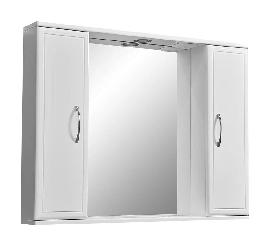 Изображение товара Зеркальный шкаф Stella Polar Концепт 90/C с подсветкой, 90 см, подвесной, белый