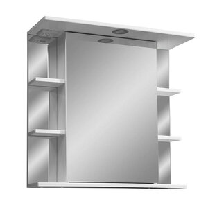 Изображение товара Зеркальный шкаф Stella Polar Лаура 70/C с подсветкой белый для ванной комнаты