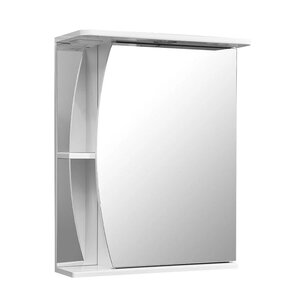 Изображение товара Зеркальный шкаф Stella Polar Волна Лана 55/C SP-00000044, 55 см, подвесной, белый, правый