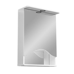 Изображение товара Зеркальный шкаф Stella Polar Волна Лиана 50/C SP-00000036, 50 см, подвесной, белый, правый