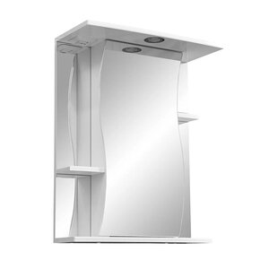 Изображение товара Зеркальный шкаф Stella Polar Волна Лолита 55/C SP-00000042, 55 см, подвесной, белый, правый