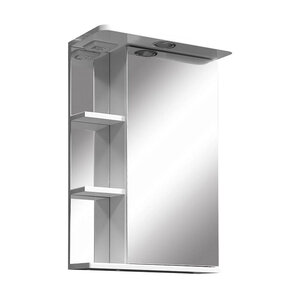 Изображение товара Зеркальный шкаф Stella Polar Концепт Нелея 50/C SP-00000035, 50 см, подвесной, с подсветкой, белый, правый