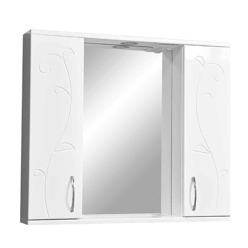 Изображение товара Зеркальный шкаф Stella Polar Фантазия 80/C с подсветкой белый для ванной комнаты