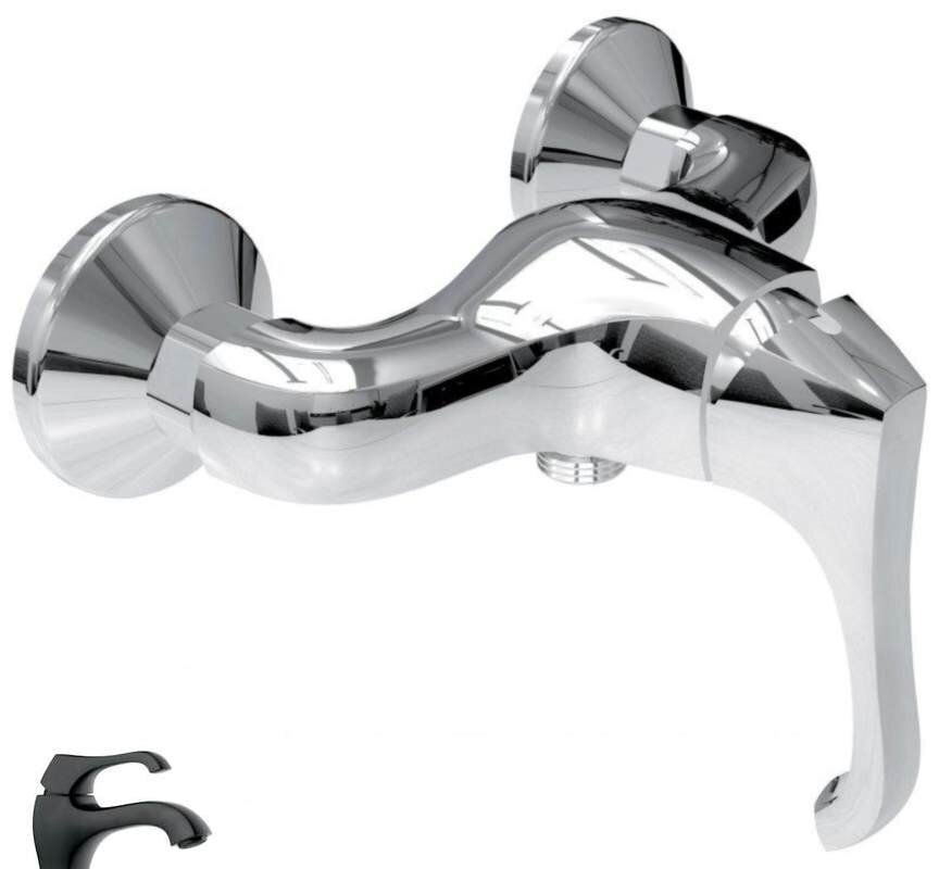 Изображение товара Смеситель Emmevi Ares 76002NEO, черный матовый, для душа