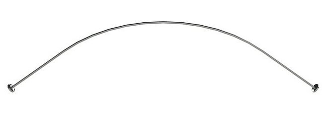 Изображение товара Карниз для душевого уголка Радомир 80x80 см радиальный хром нержавеющая сталь