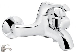 Изображение товара Смеситель для ванны Emmevi Ares 76001NS зачищенный никель