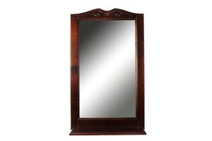 Изображение товара Зеркало Orange Классик 60 см, массив бука, цвет - орех антикварный, F7-60ZE1