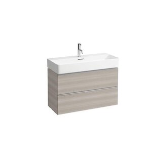 Изображение товара Тумба под раковину Laufen Space 4102021601011, 93 см, 2 ящика, светлый орех