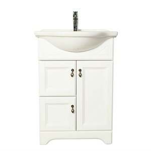 Изображение товара Тумба с раковиной Orange Классик, напольная, молочный белый, F7-60TU3+Ra