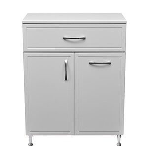 Изображение товара Тумба Stella Polar Концепт 60 см напольная белая с корзиной МДФ ЛДСП