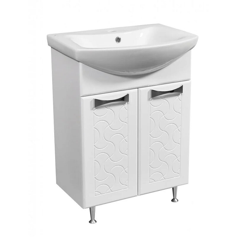 Изображение товара Тумба под раковину Stella Polar Ванда 60 SP-00000201, 60 см, напольная, белая