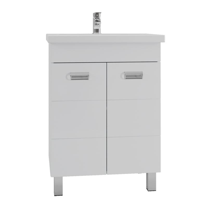 Изображение товара Напольная тумба с раковиной Orange Таис Ta-60TUW+RA белый Изображение товара Напольная тумба с раковиной Orange Таис Ta-60TUW+RA белый