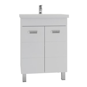 Изображение товара Напольная тумба с раковиной Orange Таис Ta-60TUW+RA белый