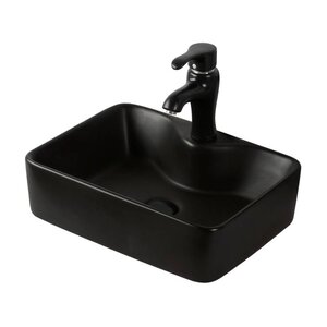 Изображение товара Раковина накладная Orange B01-475MB, без перелива, чёрный матовый