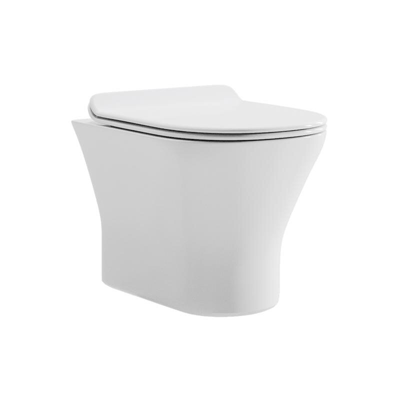 Изображение товара Подвесной безободковый унитаз Orange C01-100W с микролифтом и антибактериальным покрытием