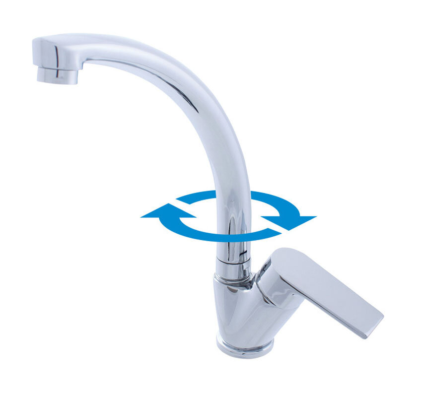 Изображение товара Смеситель Rav-Slezak Colorado CO106.5/3 с поворотным изливом, хром