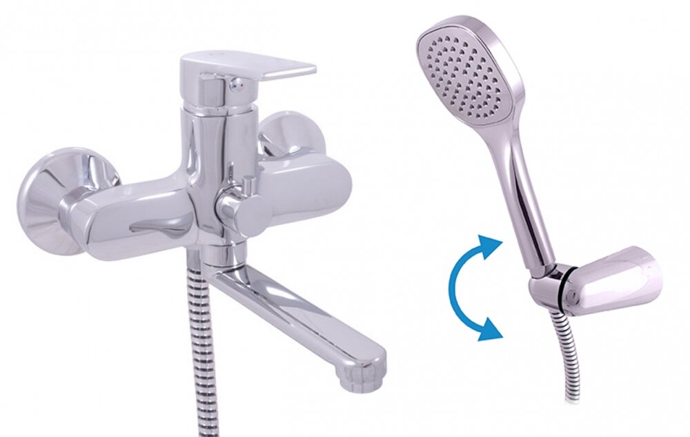 Изображение товара Смеситель для ванны и душа Rav-Slezak Colorado CO151.5/2 с душевым гарнитуром хром